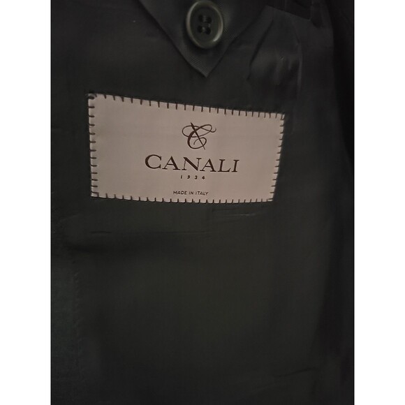 Canali Blazer Mens 42R Gray 100% Wool Made in Italy 2 Button Double Vent 4260 - Picture 15 of 16